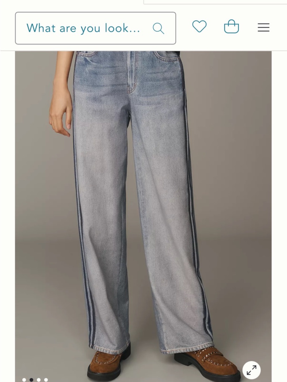 rag & bone Miramar Wide Leg Track Pants Coney Faux Denim NWT Size XL